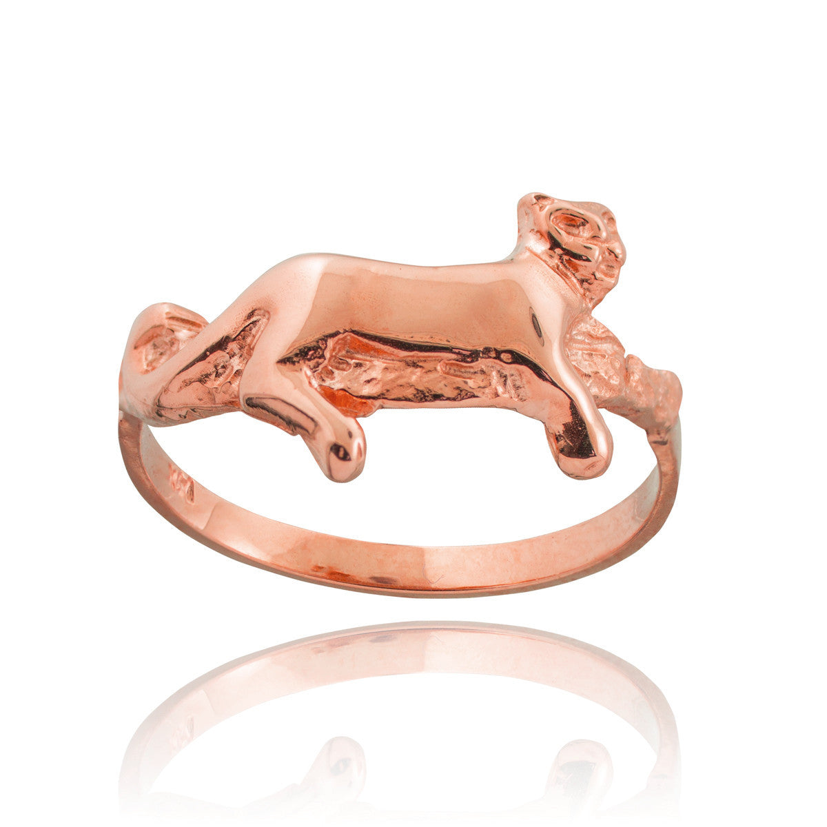 Gold Lioness Ring (Available in Yellow/Rose/White Gold)