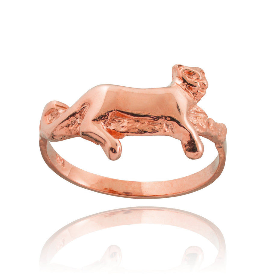 Gold Lioness Ring (Available in Yellow/Rose/White Gold)