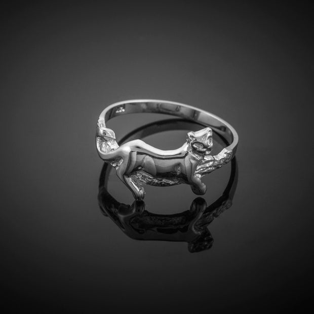Sterling Silver Lioness Ring