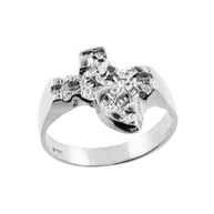Gold Texas Nugget Ring ( Available in Yellow and White Gold)