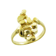 Yellow & White Gold Nugget Ladies Ring