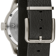 96A246 Bulova Hack Ivory Dial Leather Strap Men's Watch