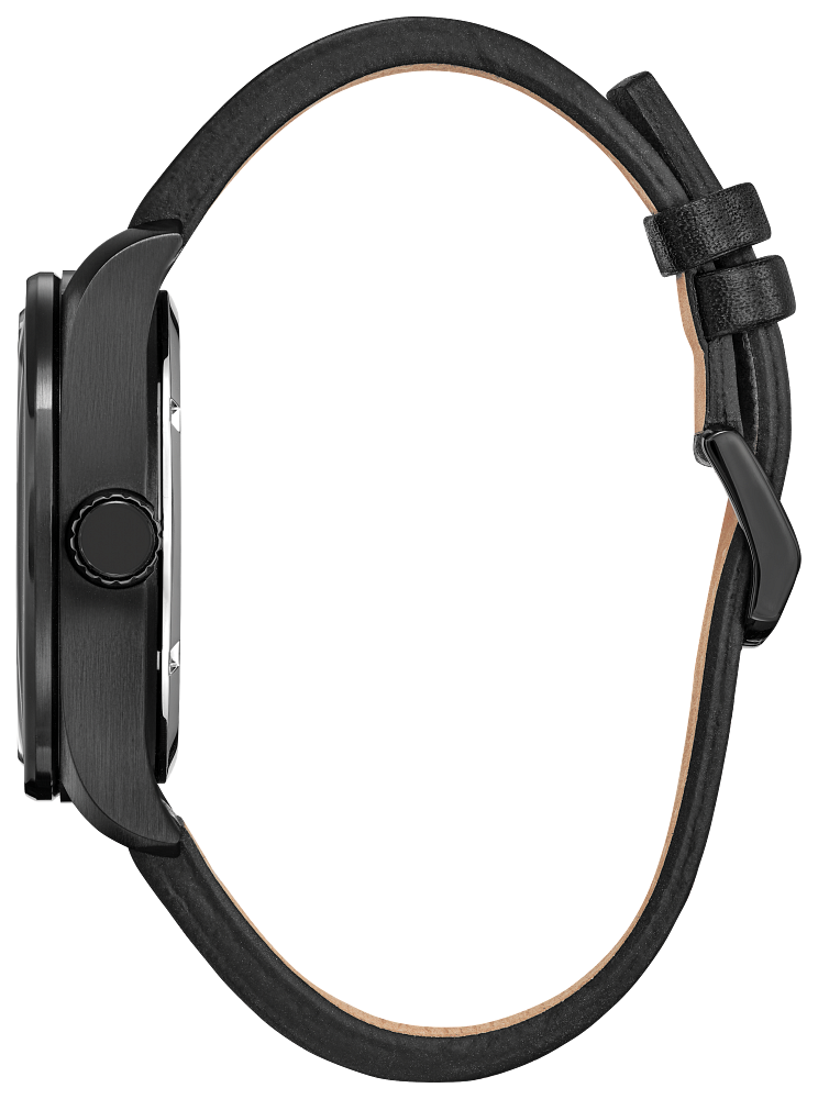 Citizen AW0145-02W Eco-Drive Marvel Here Comes Deadpool Black Leather Strap Men's Watch