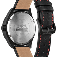 Citizen AW0145-02W Eco-Drive Marvel Here Comes Deadpool Black Leather Strap Men's Watch