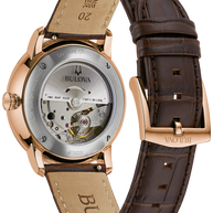 Bulova 97B225 Hudson Quartz Silver-Tone Dial Men's Watch