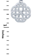 925 Sterling Silver Triquetra Celtic Trinity Pendant Necklace
