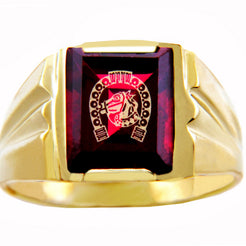 Men's Gold Rings - The Lucky Horseshoe Gold Ring