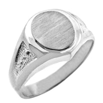 Men's Gold Signet Rings - The Apollo Solid Gold Engravable Signet Ring(Available in Yellow And White Gold)