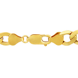 8.04mm 10K Yellow Gold Men's Miami Cuban Curb Chain Link Necklace