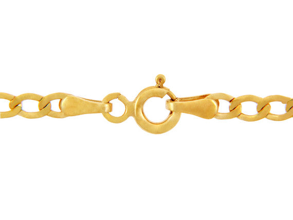 2.68mm Hollow Men's Gold Miami Cuban Link Chain Necklace