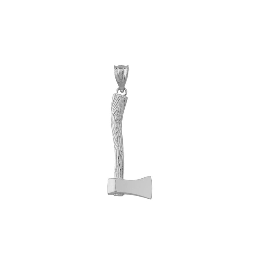 Axe Charm Pendant Necklace in Sterling Silver