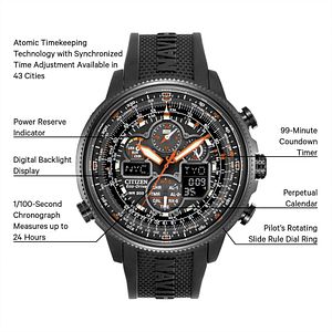 Citizen Promaster Navihawk A-T JY8035-04E Eco-Drive Atomic Men's Watch