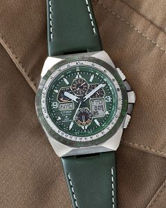 Citizen Promaster Skyhawk A-T JY8147-01X Eco-Drive Atomic Timekeeping Green Dial Men's Watch