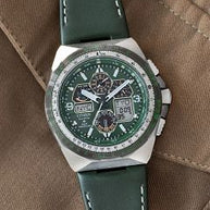 Citizen Promaster Skyhawk A-T JY8147-01X Eco-Drive Atomic Timekeeping Green Dial Men's Watch