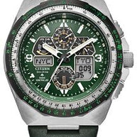 Citizen Promaster Skyhawk A-T JY8147-01X Eco-Drive Atomic Timekeeping Green Dial Men's Watch