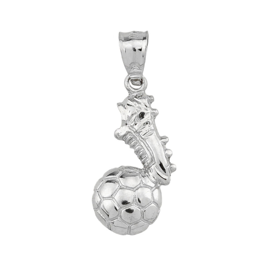 Gold Soccer Ball Cleats Shoe Fútbol Sports Pendant Necklace(Available in Yellow/Rose/White)