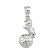 Gold Soccer Ball Cleats Shoe Fútbol Sports Pendant Necklace(Available in Yellow/Rose/White)