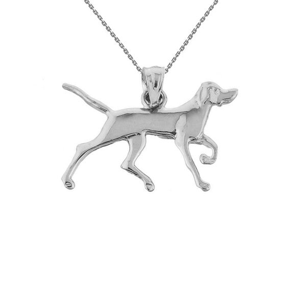 Solid Gold German Short-Haired Pointer Pendant(Available In Yellow/Rose/White Gold)
