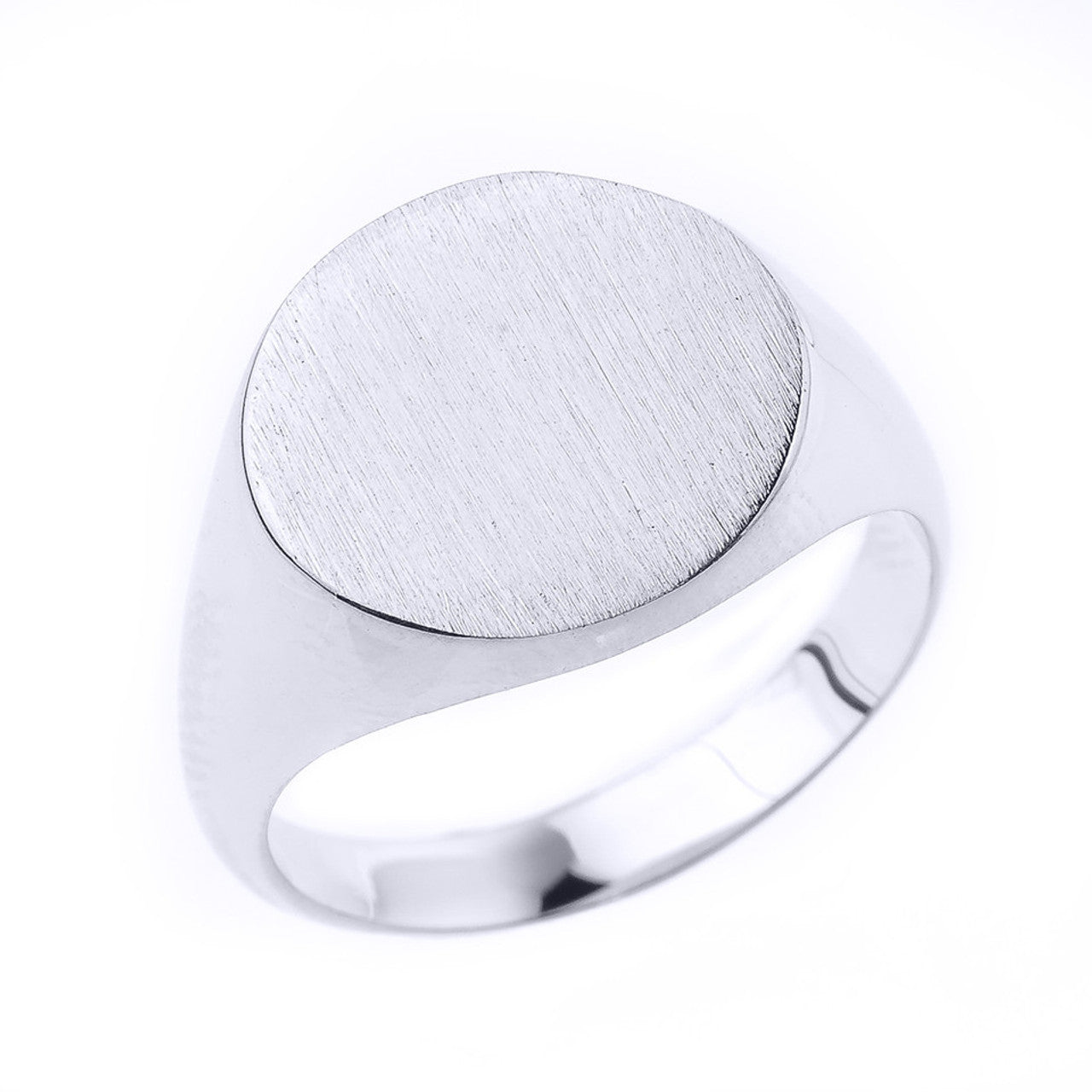 Engravable Men's Signet Ring in Solid Gold (Available in Yellow/Rose/White Gold)