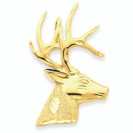 Gold Deer Antler Buck Pendant Necklace(Available in Yellow/Rose/White)