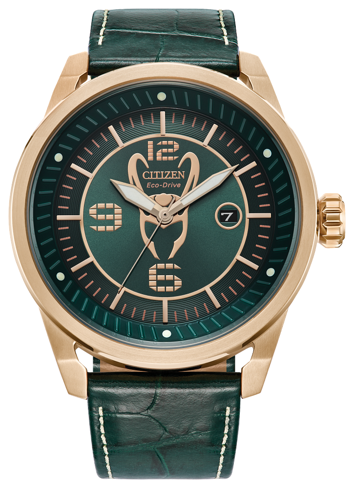 Citizen AW1363-06W Eco-Drive Marvel Villians Loki Rose Gold Stainless Steel Men's Watch