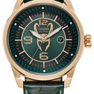 Citizen AW1363-06W Eco-Drive Marvel Villians Loki Rose Gold Stainless Steel Men's Watch