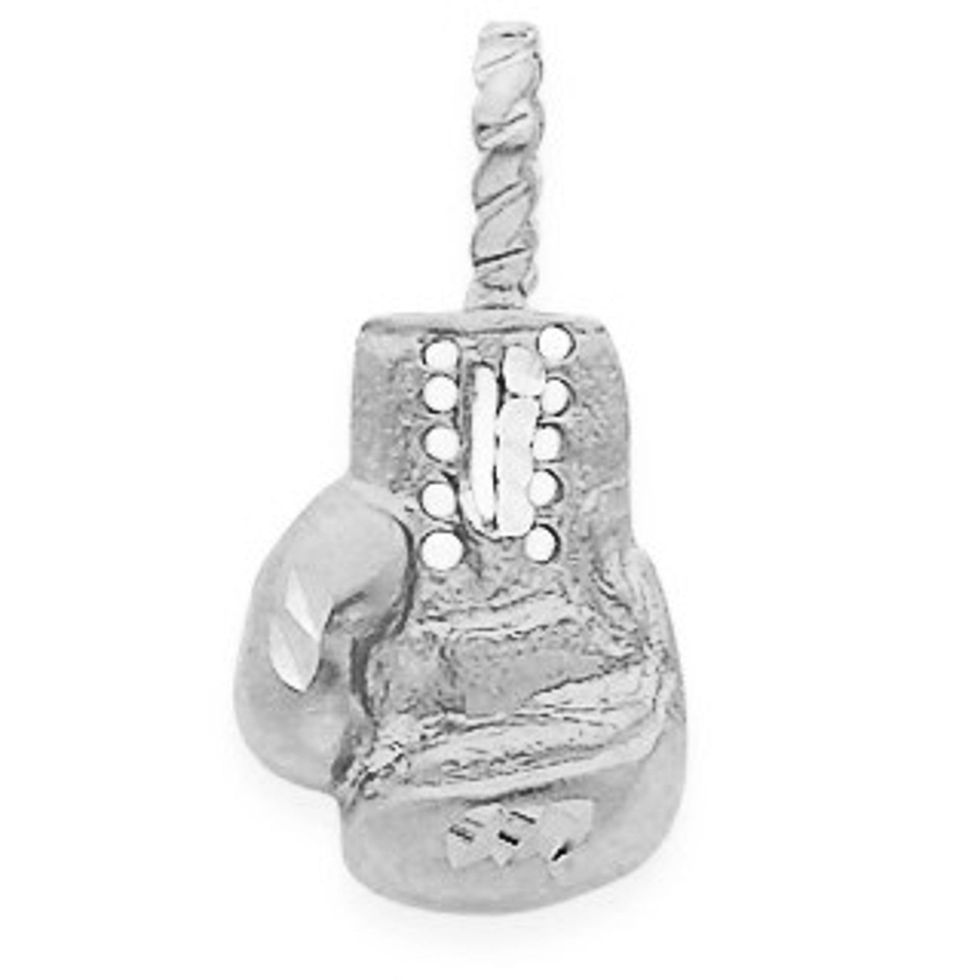 Solid Gold 3D Boxing Glove Charm Pendant (Available in Yellow/White Gold)