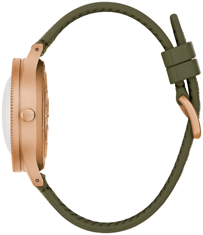 Bulova 98A324 Automatic Mil-Ships Special Edition Khaki Men's Watch