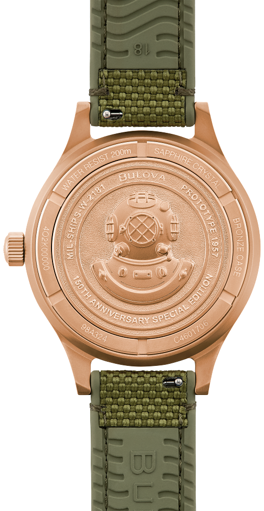 Bulova 98A324 Automatic Mil-Ships Special Edition Khaki Men's Watch