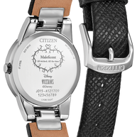 Citizen GA1080-41Y Disney Maleficent Charm Gray Dial Leather Strap Women's Watch