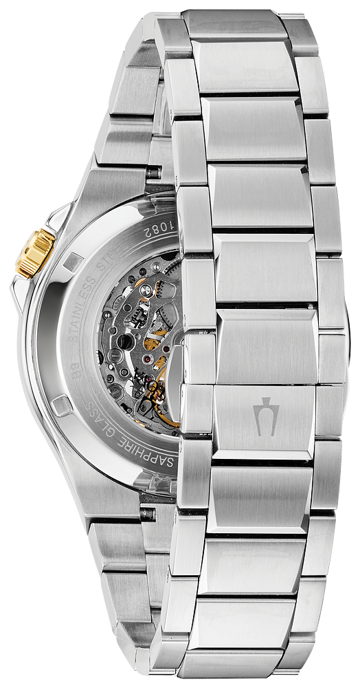 98A224 Bulova Maquina Skeleton Dial Stainless Steel Men's Watch