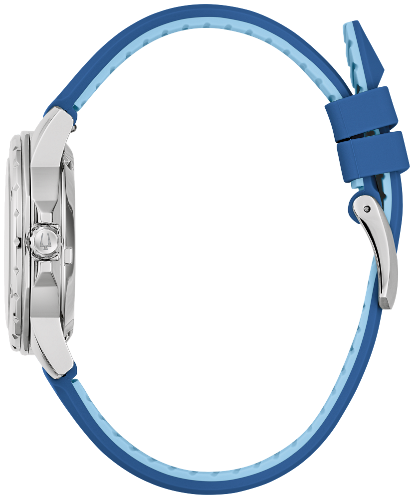 Bulova 96L324 Marine Star Automatic Silver Dial Ladies Watch