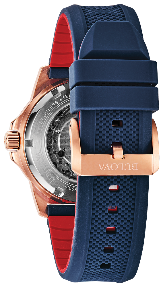 Bulova 98A227 Marine Star Blue Dial Strap Men's Watch