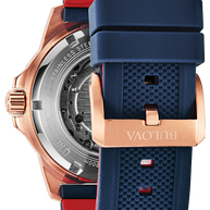 Bulova 98A227 Marine Star Blue Dial Strap Men's Watch