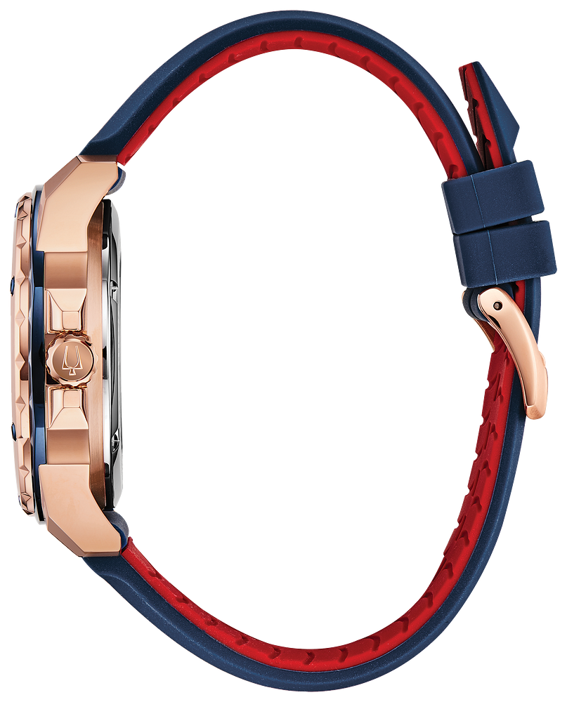 Bulova 98A227 Marine Star Blue Dial Strap Men's Watch