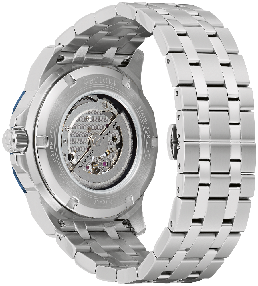 Bulova 98A302 Marine Star Stainless Steel Blue Dial Men's Watch