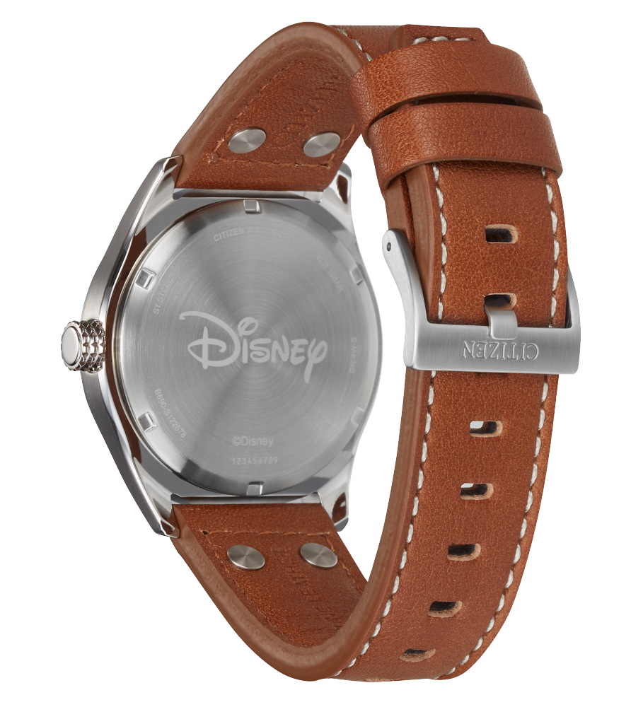 Citizen BV1088-08W Disney Mickey Mouse Aviator Leather Strap Men's Watch