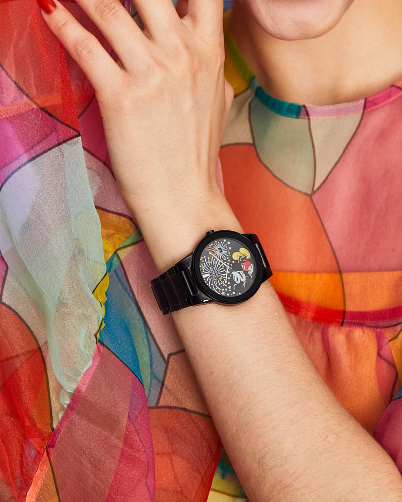 Citizen AU1095-57W Disney Mickey Fiesta Eco-Drive Black Dial Unisex Watch