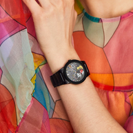 Citizen AU1095-57W Disney Mickey Fiesta Eco-Drive Black Dial Unisex Watch