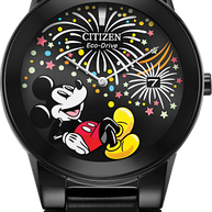 Citizen AU1095-57W Disney Mickey Fiesta Eco-Drive Black Dial Unisex Watch