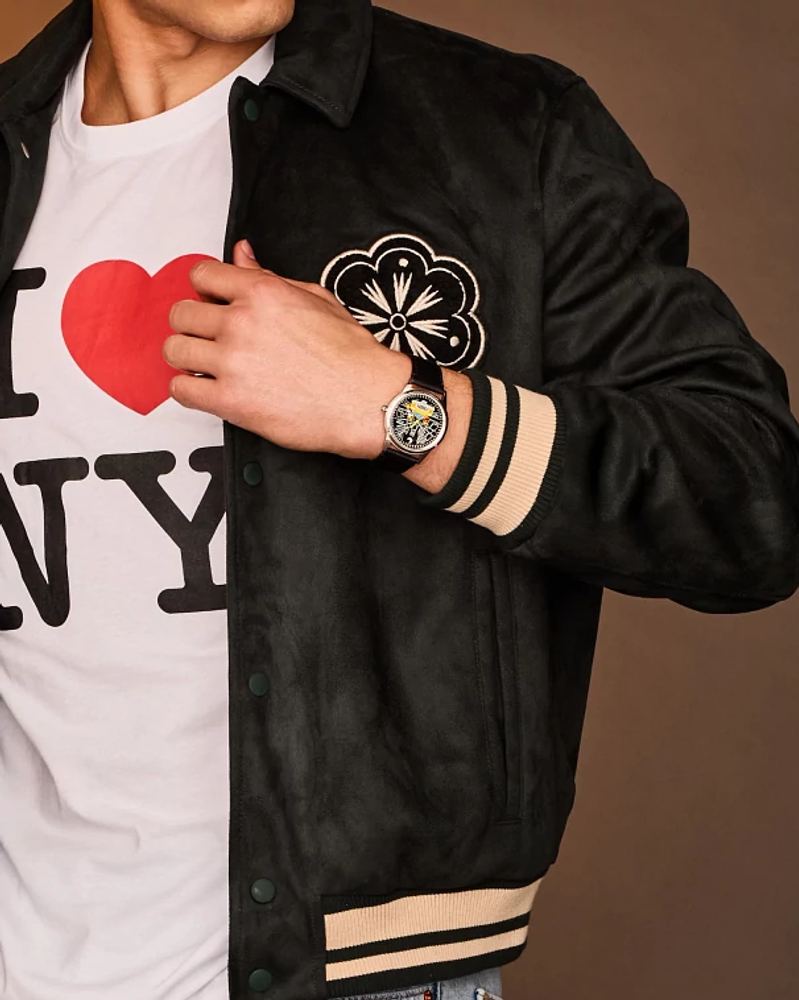 Citizen AW1860-01W Disney Mickey Mouse & Pluto “NYC” Black Dial Men's Watch