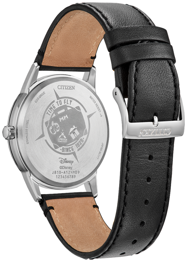 Citizen AW1860-01W Disney Mickey Mouse & Pluto “NYC” Black Dial Men's Watch