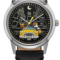 Citizen AW1860-01W Disney Mickey Mouse & Pluto “NYC” Black Dial Men's Watch
