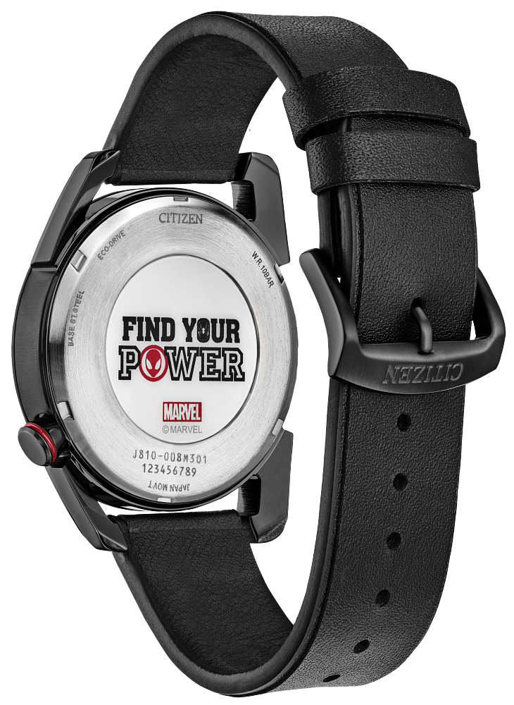 Citizen AW1680-03W Eco-Drive Marvel Spider Stainless Steel Men's Watch