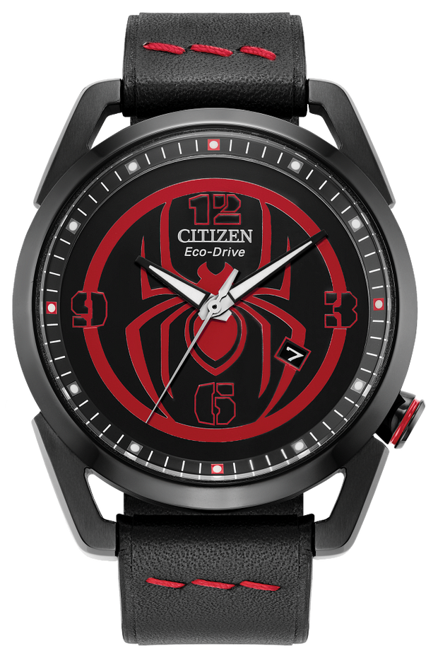 Citizen AW1680-03W Eco-Drive Marvel Spider Stainless Steel Men's Watch