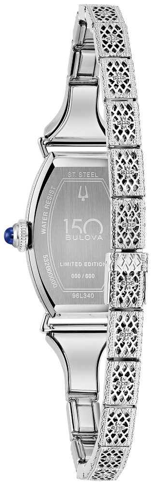 96L340 Bulova Miss America Silver-Tone Dial Ladies Watch