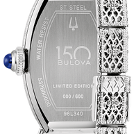 96L340 Bulova Miss America Silver-Tone Dial Ladies Watch