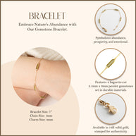 14K Yellow Gold Lab Created Baguette Cut Peridot Gemstone Link Bracelet 7