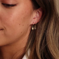 14K Gold Turtle Earrings