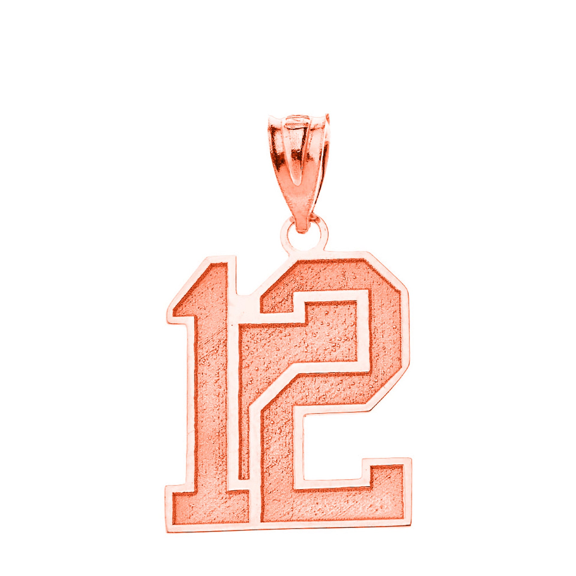 Personalized Engravable Gold Jersey Two-Digit Charm Necklace With Your Number And Name(Yellow/Rose/White)